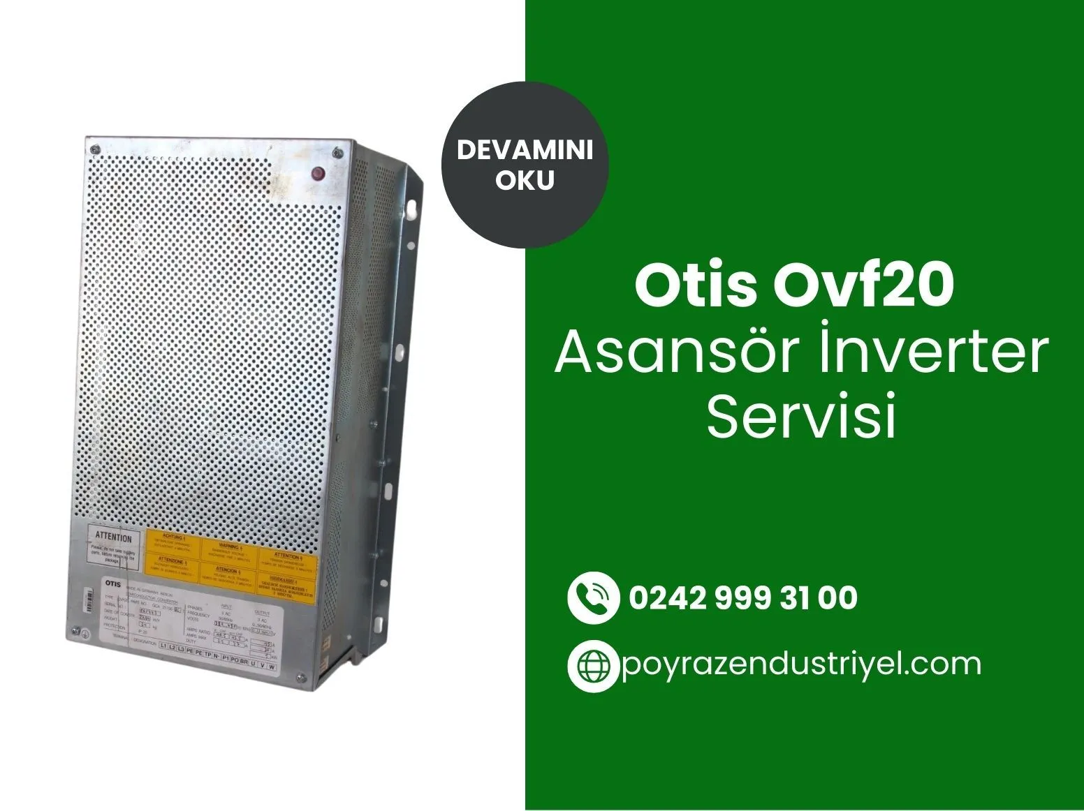 Otis Ovf20 Asansör İnverter Servisi